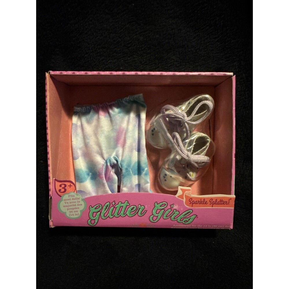 Glitter Girls Accessories Sparkle Splatter Pants & Shoes Fits Most 14" Dolls